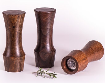 8 "de altura Madera oscura Portland Peppermill Company Molino de sal o pimienta molino de cerámica garantía de por vida CrushGrind Walnut