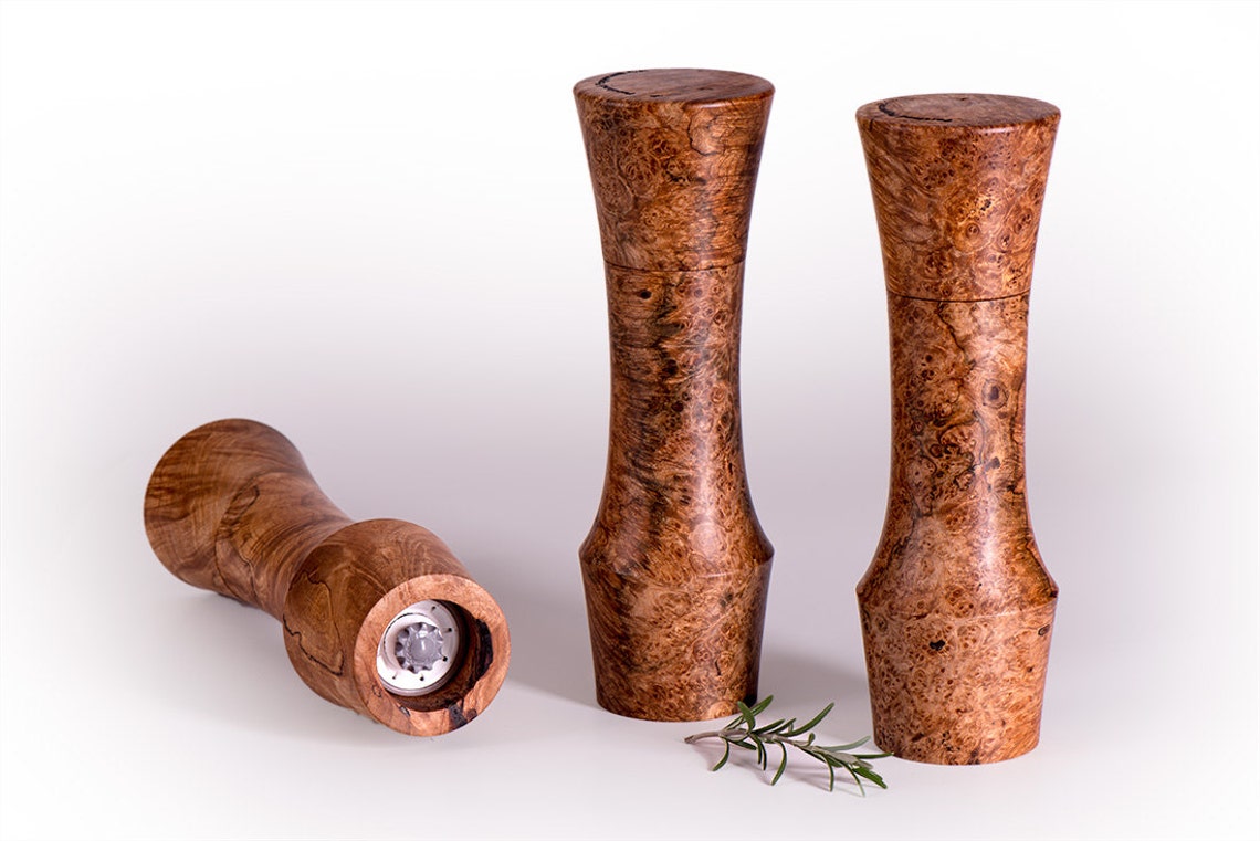 10 Tall Burl Wood Portland Peppermill Company Salt or Pepper Mill