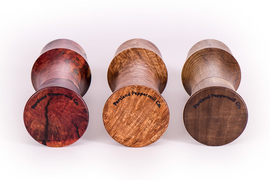 10 Tall Buckeye Burl Wood Portland Peppermill Company Salt or Pepper