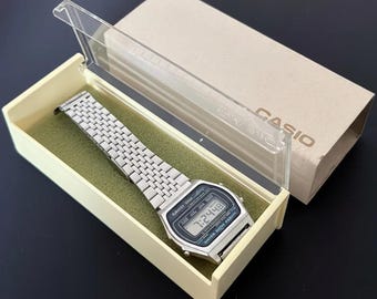 Reloj digital Casio Marlin WS-72 de 1983, raro, de acero inoxidable, revisado (Japón).