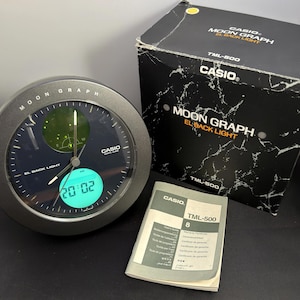 CASIO MOON GRAPH デジタル置時計 Casio Moon Graph - Etsy