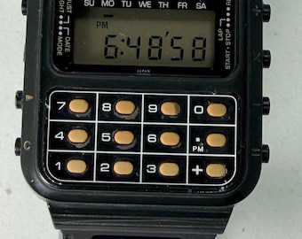 希少なヴィンテージ カシオ C-80 電卓/時計モジュール 133 JAPAN R
