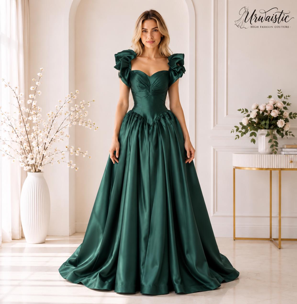dark green prom dress corset top Emerald - Etsy dark green corset dress
