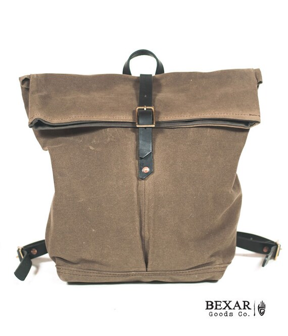city fold top backpack