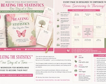 Versla de statistieken™ | Werkboek Generatievloeken doorbreken | Zelfontdekkings- en genezingsdagboek | Persoonlijke groeiplanner | Afdrukbare pdf