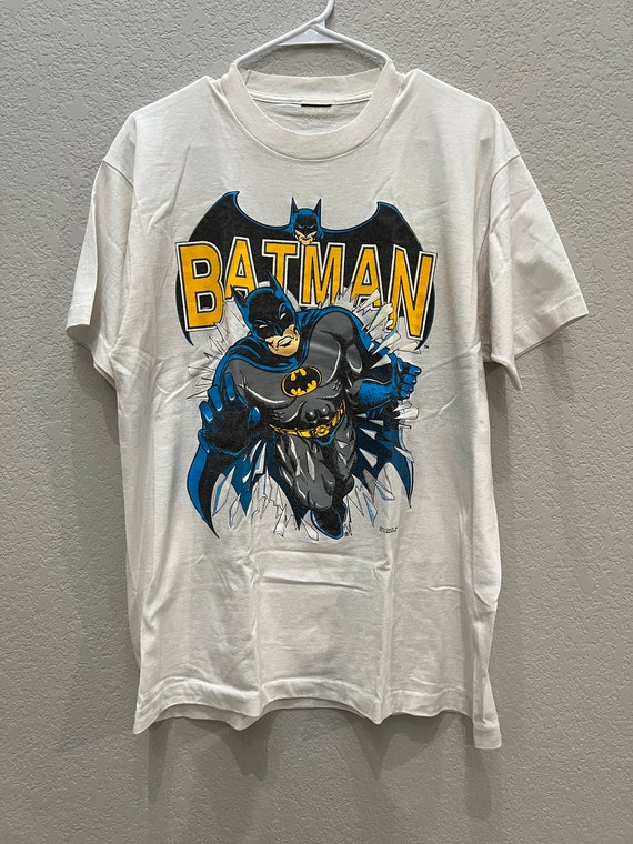Vintage 1980s Batman T-Shirt DC Comics Tim Burton 