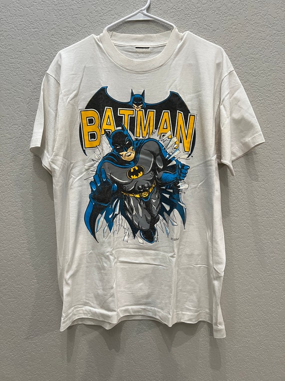 Vintage 1980s Batman T-shirt DC Comics Tim Burton Bruce Wayne the