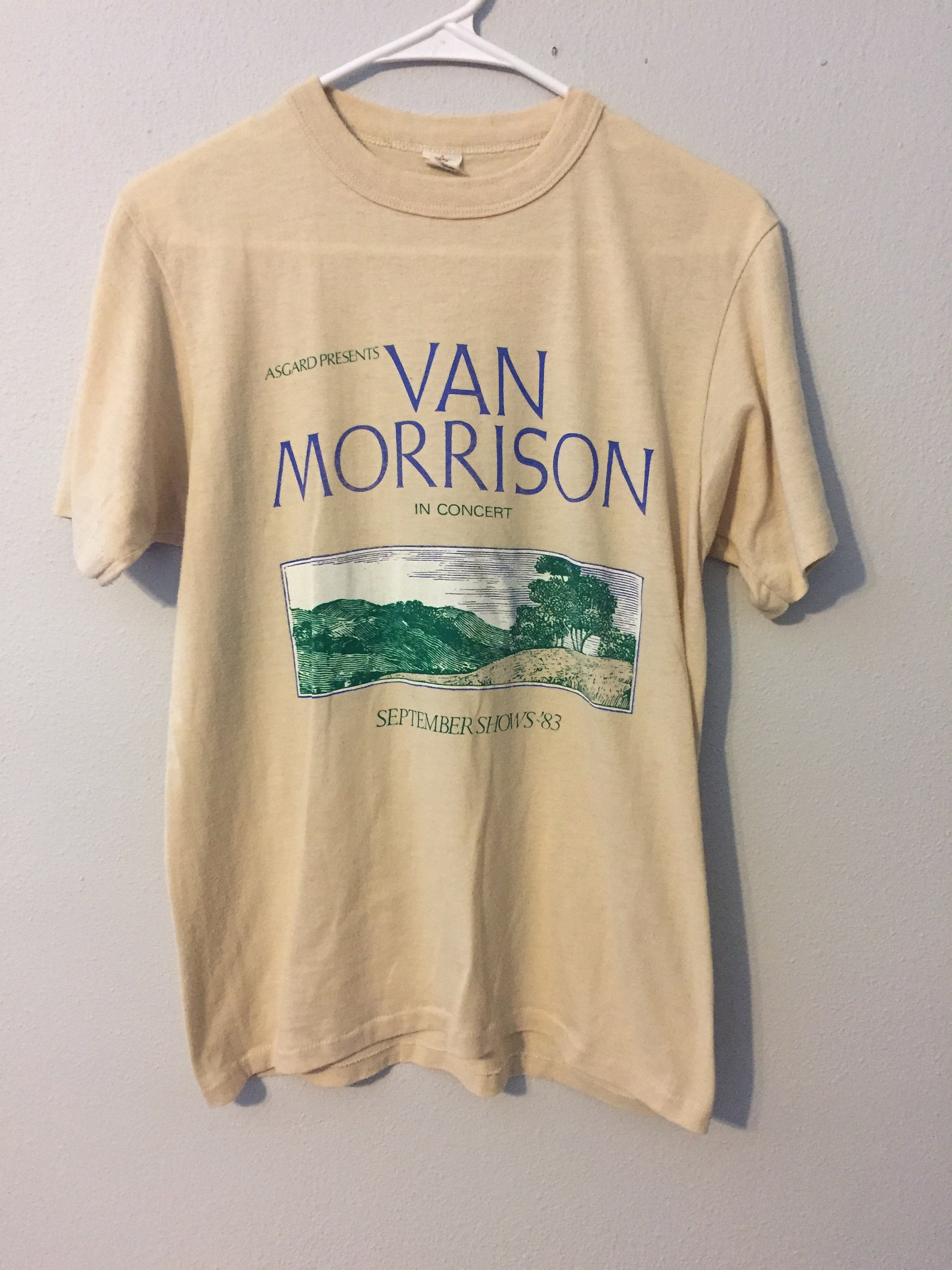 Vintage 1983 Van Morrison UK September Shows Tour T-Shirt | Etsy