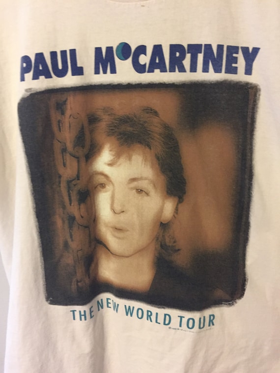 Vintage 1993 Paul Mccartney the New World Tour T-shirt - Etsy Vintage 1993 Paul Mccartney the New World Tour T-shirt - Etsy