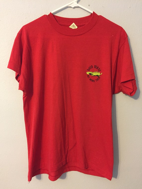 Vintage 1989 David Byrne Rei Momo Tour T-Shirt - Gem