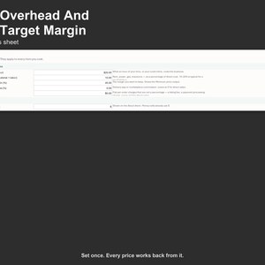 Cost Per Item Calculator - Simple Product Cost and Pricing Spreadsheet for Makers, Excel and Google Sheets, Instant Digital Download image 5