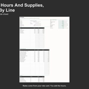Cleaning Quote Calculator - Cleaning Business Estimate Spreadsheet for Contractors, Excel and Google Sheets, Instant Digital Download bild 3