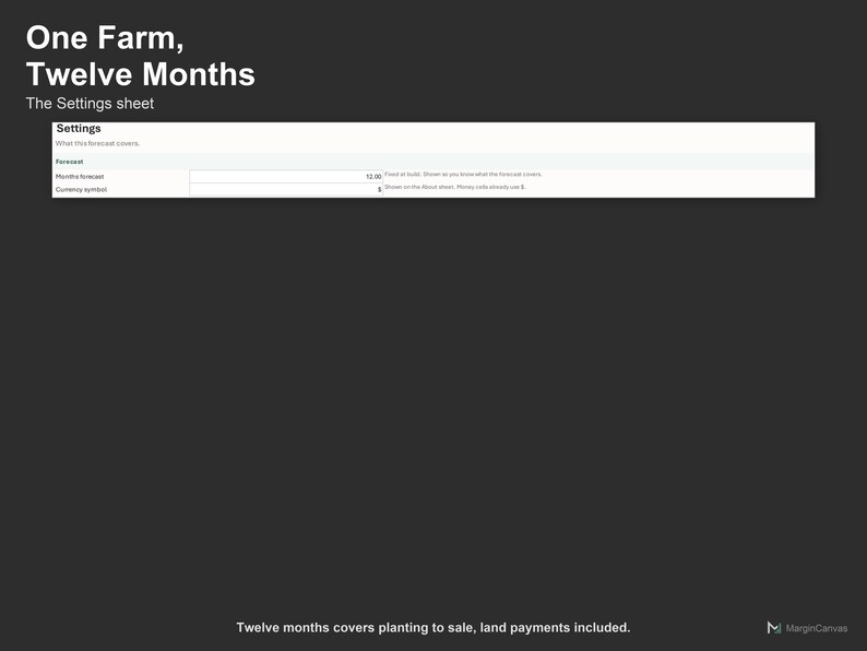 Farm Cash Flow Spreadsheet - Agriculture Cash Flow Forecast and Budget Planner, Excel and Google Sheets, Instant Digital Download immagine 5