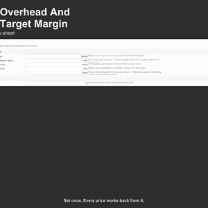 COGS Calculator - Handmade Product Cost and Pricing Spreadsheet for Makers, Excel and Google Sheets, Instant Digital Download image 5