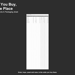 Brewery Cost Calculator - Batch Costing and Beer Pricing Spreadsheet for Craft Breweries, Excel and Google Sheets, Instant Digital Download image 4