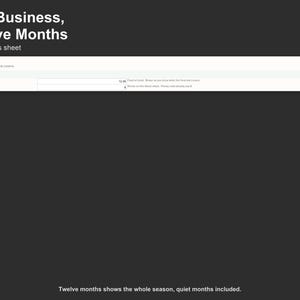 Tabellenkalkulation zur Cashflow-Prognose – Saisonale Liquiditätsplanung für Handwerksbetriebe, Excel und Google Sheets, Sofortiger digitaler Download Bild 5