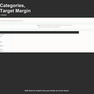 Event Profitability Tracker - Wedding and Event Planner Costing Spreadsheet, Excel and Google Sheets, Instant Digital Download image 5