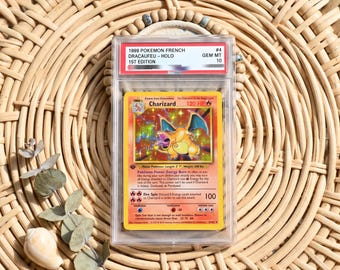 Holo Charizard 1999 First Edition Slab - Great Desk Decor for Gamers