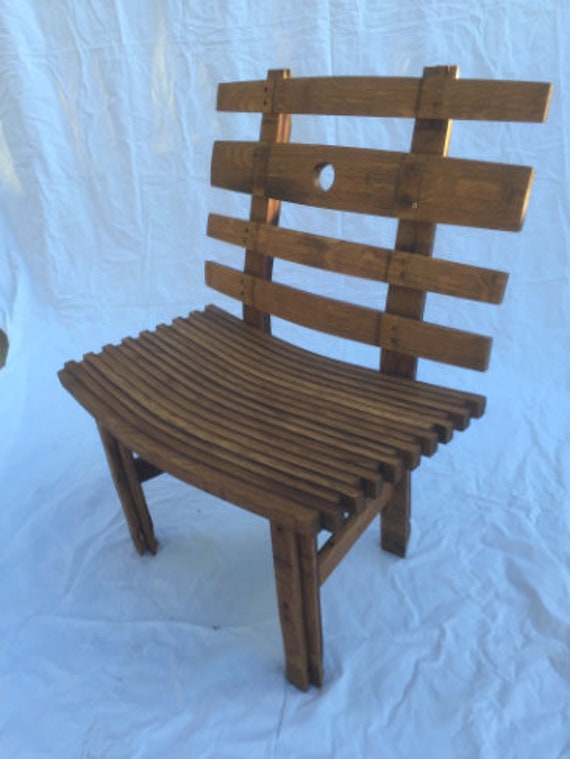 Wine Barrel Butcher Block Chair Woodworking Plans 5860 Etsy