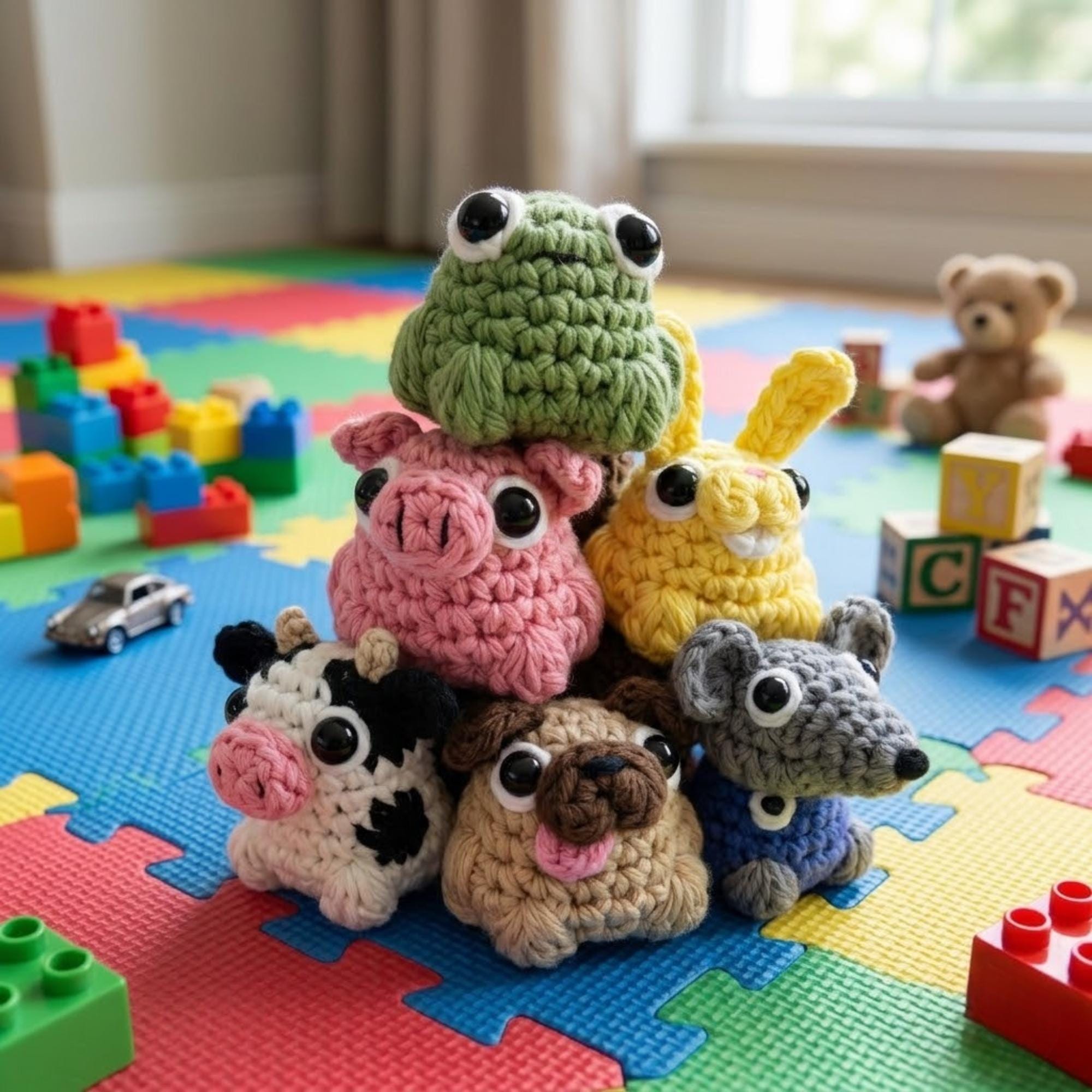 30 Animal Crochet Patterns for Cute Gifts, Nursery Decor, and Cozy Makes 25 Bawnimals Mini Animal Bundle