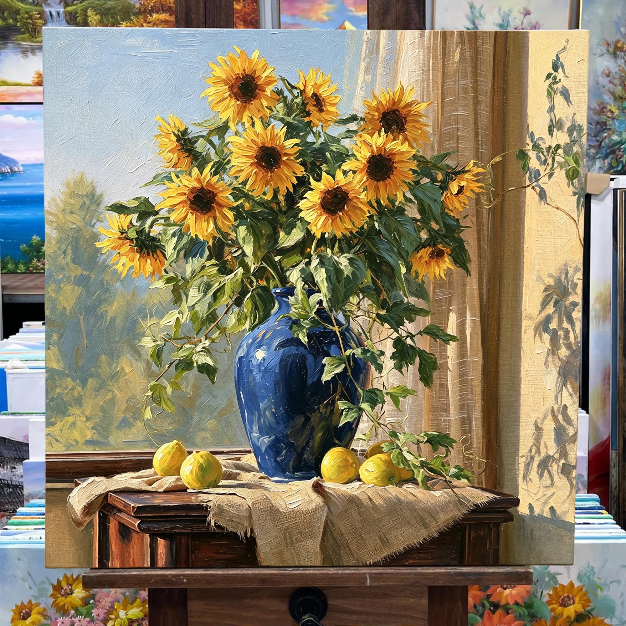 Sunflower Oil Paintings - Etsy