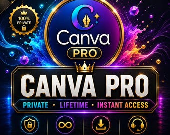 Canva Pro Lifetime Access | Team Invite  400K+ Templates  | Premium Design Account |  Instant Digital Delivery | | AI Design Tools