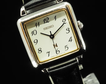 US Duty Paid Vintage 1995 N MINT Seiko Noie 1F21-5020 Square Quartz 23mm Womens Watch JAPAN