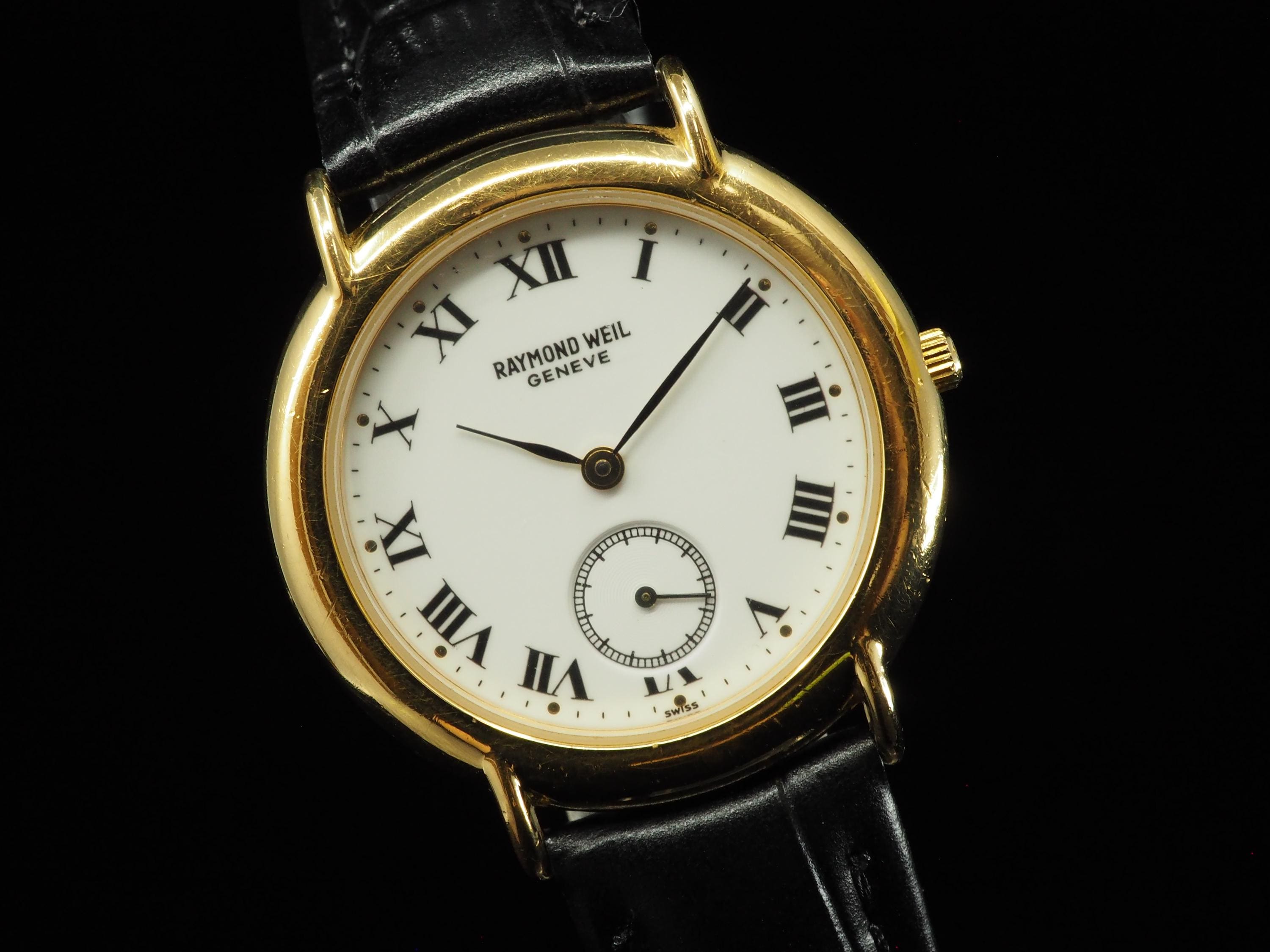Raymond Weil 18k Gold Watch - Etsy