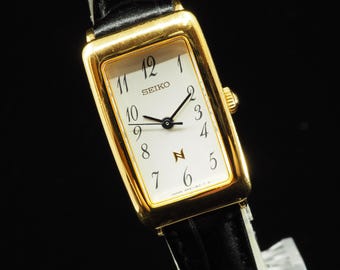 US Duty Paid Vintage 1994 N MINT Seiko Noie 4N21-5250 Gold Quartz 18mm Womens Watch JAPAN