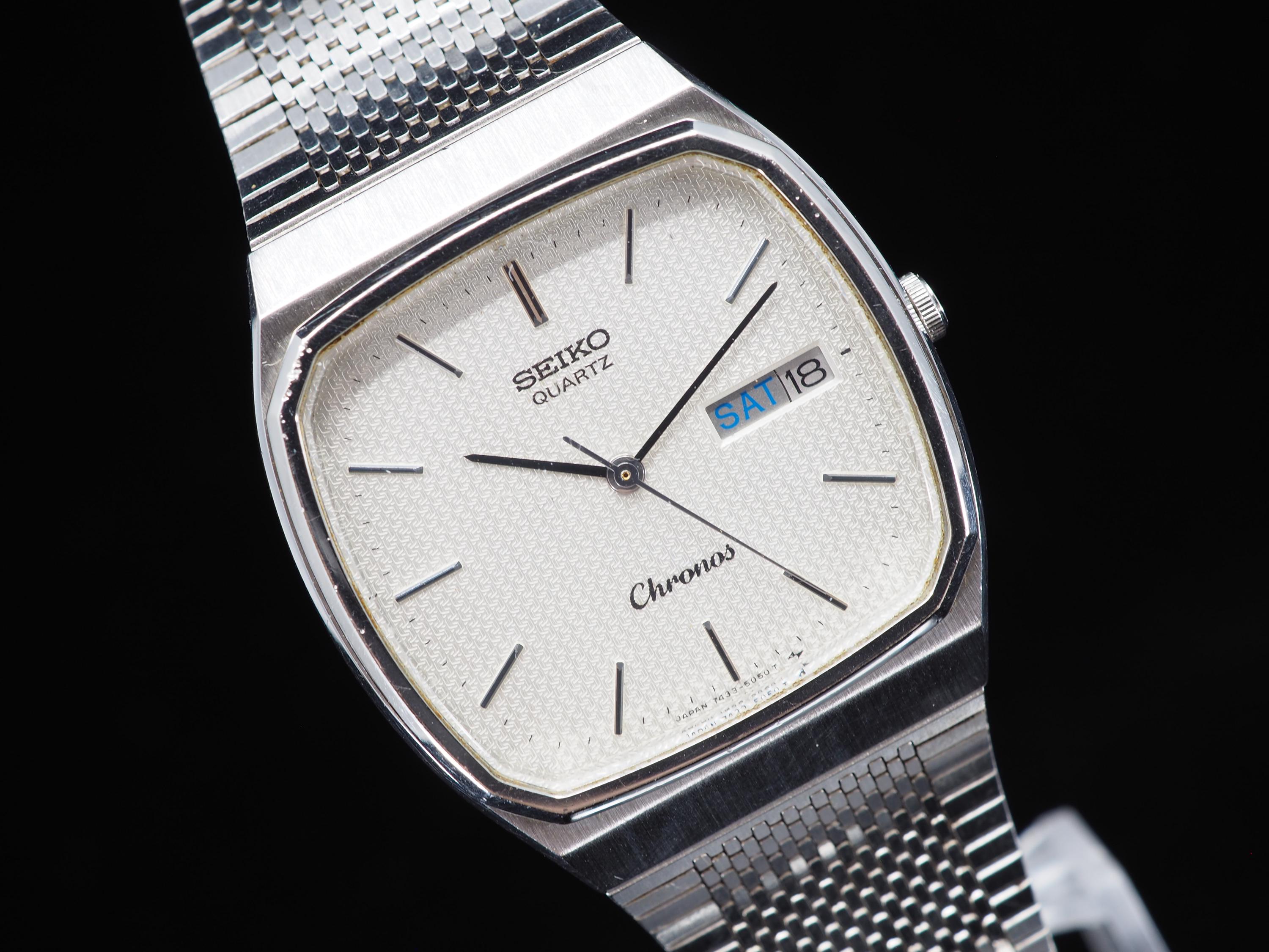 Seiko Quartz Chronos - Etsy
