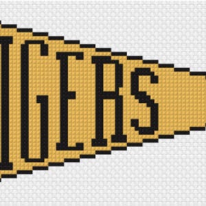 Banderín de los Mizzou Tigers - 13 mallas