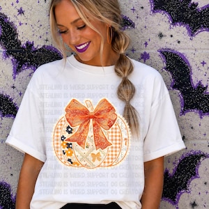 Patchwork, Fall, Pumpkin, DTF Transfer