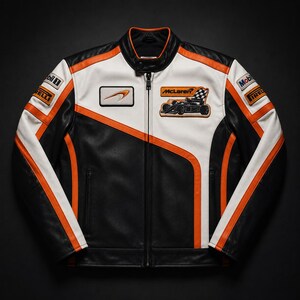 Mclaren Leather Jacket - Etsy
