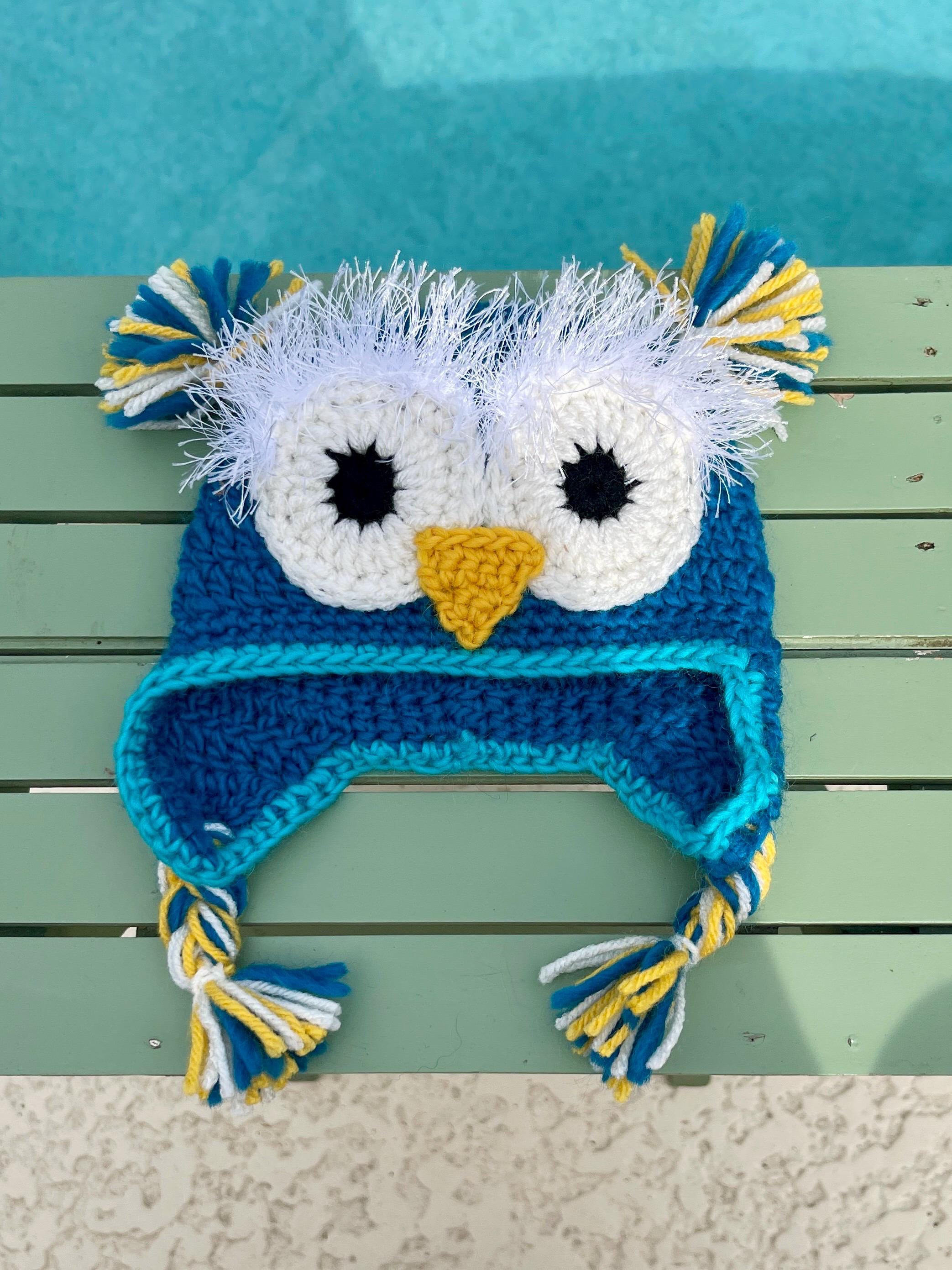Owl Baby Hat, Crochet Owl Baby Hat, Newborn, Baby Gift, Halloween Baby Hat, Animal Hat, Homemade Owl