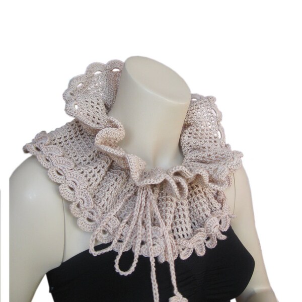 Collar,Hand crochet lace collar,Blouse Accessories,collar necklace,Women accessories