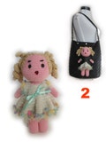 Crochet doll, Amigurumi doll, Amigurumi and bag, Handmade doll, Amigurumi toys, girls crochet bag product logo