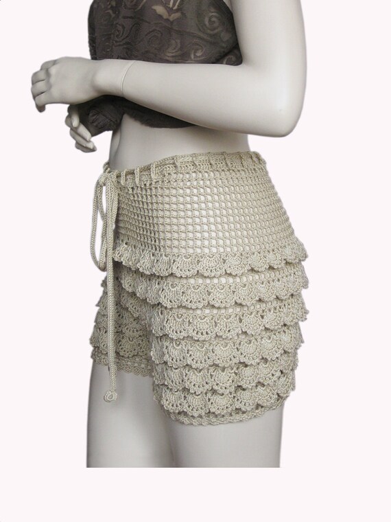 Handmade Crochet Beach Shorts Lace Shorts Crochet Shorts - Etsy