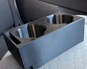 Portavasos personalizado para Citroën Berlingo, Peugeot Rifter, Fiat Doblo / Soporte doble para bebidas y teléfono / Accesorio para coche impreso en 3D