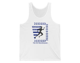 Pheidippides Marathon Shirt - Handgezeichnetes Lauflegenden-T-Shirt und Tank Top