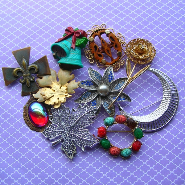 Brooch Lot , Vintage Jewelry