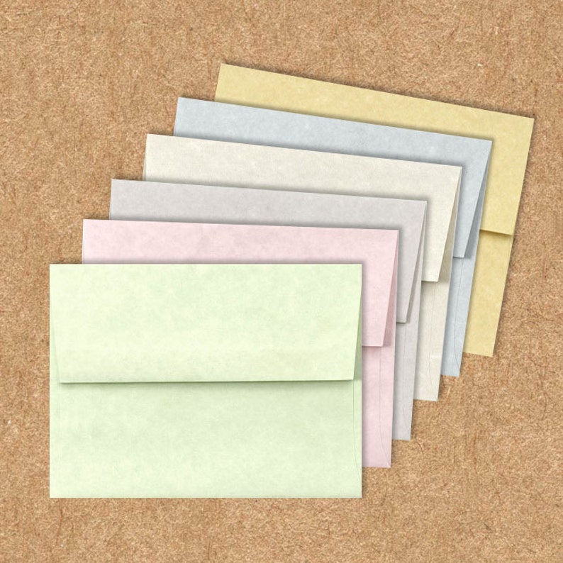 A6 Invitation Envelopes 4 3/4 x 6 1/2 Parchments Etsy