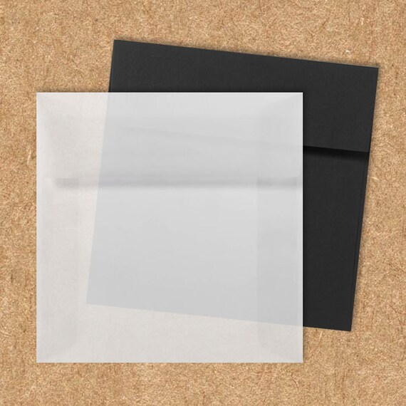 LOT OF 250 NEW A6 Invitation Envelopes Clear Translucent 4 3/4 x 6 1/2