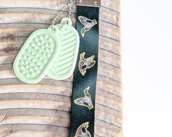 Duck Texture Tags Keychain
