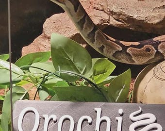 Custom Pet Enclosure Name Sign