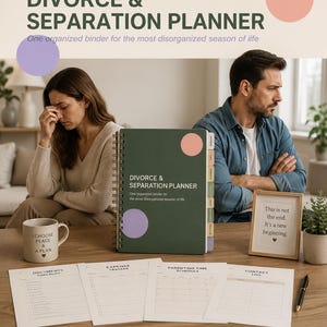 Divorce Planner Printable, Separation Checklist Binder