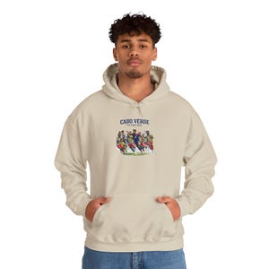 Cabo Verde Football Players Hoodie | Soccer Team Illustration