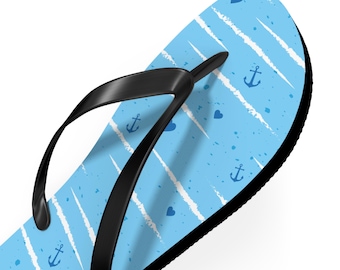 Nautical Anchors Flip Flops | Beach Sandals