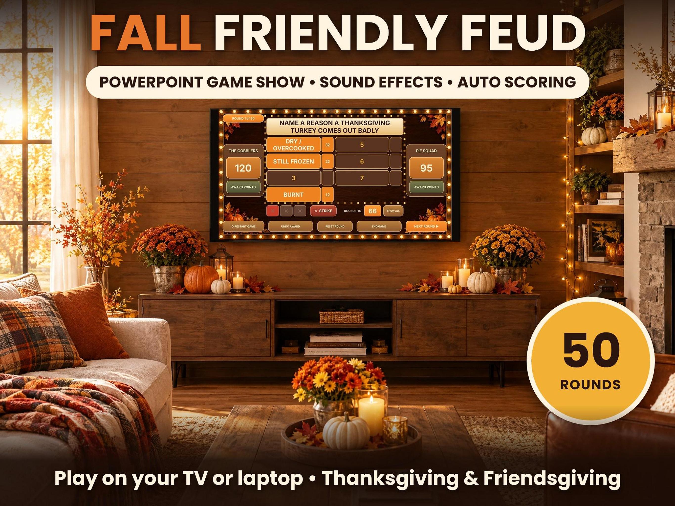 Fall Friendly Feud, photo 2 from the Etsy listing