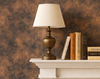 Industrial Copper Textured Wallpaper, Metallic Bronze Wall Mural, Rustic Modern Accent Wall, Dark Earthy Peel and Stick Decor