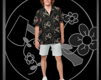 Das offizielle Button-Up-Hemd von Hatchet Primrose Worldwide, LLC.